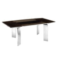 thumbnail image 3 of Talenti Casa ASTOR motorized dining table in smoked glass with polished stainless steel base., 3 of 6