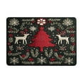 thumbnail image 2 of Felpudo Navideño Tejido | Alfombra de Entrada de Diatomeas de Poliéster Multicolor | Felpudo de Baño Antideslizante para Fiestas | Resistente Al Desgaste, Suave Al Tacto | Alfombra para Decoración Fe, 2 of 6