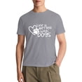 thumbnail image 6 of Dog Mom Shirt for Men Dogs Shirt Life is Better with Dogs T-Shirt Dog Paw Print Tee Funny Pet Lover Animal Gift Tops,Gray 3XL, 6 of 7