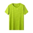 thumbnail image 3 of Zaldita Men's Camouflage Pattern Short Sleeve T-Shirt Quick Dry Athletic Running Workout Fitness Top Fluorescent Green 5XL, 3 of 4