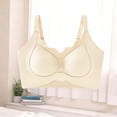 thumbnail image 4 of Fatuov Wireless Bra for Women Adjustable Straps Breathable Bra Solid Color Push Up Full Coverage Sleep Bra 42B, 4 of 5