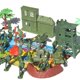 thumbnail image 4 of 37 piezas de mesa de arena de simulación de escena militar para niños, modelo de juguete de soldado militar de bricolaje, juguete de escena (patrón mixto), 4 of 5