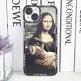 thumbnail image 3 of Funda de teléfono para iPhone, carcasa con diseño de gato divertido, Van Gogh, Gustav, Klimt, Mona Lisa, Edvard, Munch, The Scream, Hieronymus, Bosch, 3 of 5