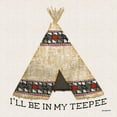thumbnail image 2 of Biscardi, Nicholas 26x26 White Modern Wood Framed Museum Art Print Titled - In My Teepee, 2 of 4