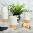 thumbnail image 3 of Gibson Elite 4 Pack Dreamweaver Terracotta Reactive 17 oz Mug Set - Sand Cream, 3 of 5