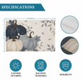 thumbnail image 6 of Fall Pumpkin Navy Blue Placemats Set of 2, Rustic Botanical Autumn Thanksgiving Washable Wipeable Table Mats for Dining Tables, Indoor Outdoor Kitchen Place Mats for Holiday Party Table Decor, 6 of 9