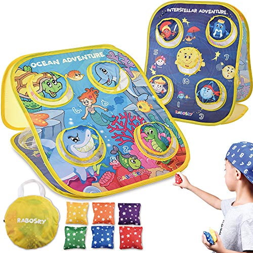 RaboSky Bean Bag Toss Game Toy for Toddlers Age 3 4 5 Year Old, Gift