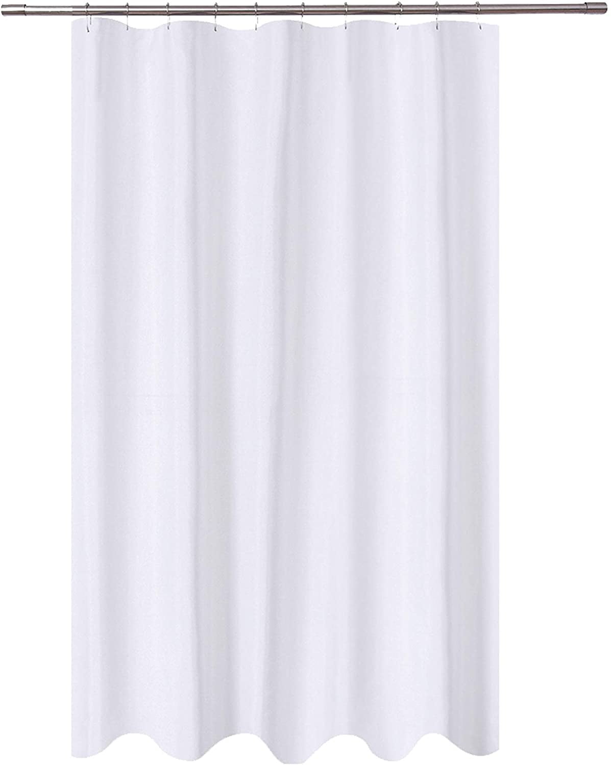 Barossa Design Black Shower Curtain Liner with 6 Magnets Metal Grommets PVC Free Black Waterproof PEVA Shower Liner for Bathroom 72 x 72 Standard Size 72x72