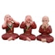 thumbnail image 3 of Estatuas de los monjes de Buda Macarena Adorno de escultura creativa tradicional para estantería, 3 of 8