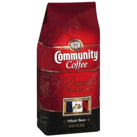 Community Coffee Private Reserve French Vanilla Whole Bean Coffee, 12 oz
