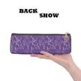 thumbnail image 2 of Naloa Lavender Flowers Print Leather Pencil Case - Portable Big Capacity Pencil Pouch Organizer Bag Stationery Bag for Work & Office Pencil Pen Case, 2 of 5
