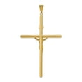 thumbnail image 4 of 14K Two-Tone Gold Charm Pendant Themed 76 mm 42.5 Polished Jesus Crucifix, 4 of 4