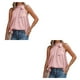 thumbnail image 2 of Sonducket Blusa sin mangas Estética Elegante Suelta Camisa fresca Fecha de aniversario Top Playa Vacaciones Viajes Ropa de verano Rosa XL Type1 NO1 Sonducket CBP250962, 2 of 5