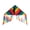 32-inch Rainbow Stripe, variant on In the Breeze 3532 — Iridescent Emerald Flutterfly Delta Kite — Colorful, Shimmering Beginner Kite, Line and Reusable Bag Included