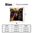 thumbnail image 5 of Dachshund Throw Pillow Inserts Set Covers of 2 Decorative Velvet Throw Pillows with Unique Patterns - 16x16, 18x18, 20x20 Inches for Home Decor and Gifts, 5 of 6