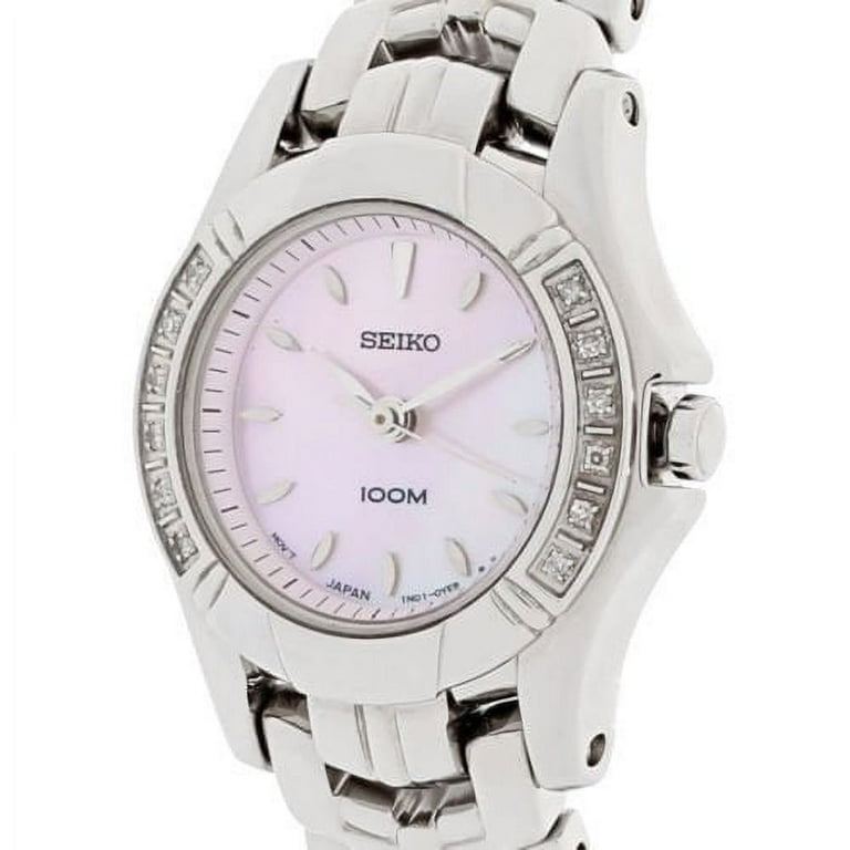 Seiko Women's SXGN49 Pink Mother of Pearl Dial Diamond