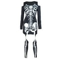 MIPREWUY Women's Halloween Costume, Cold Shoulder Long Sleeve Scoop