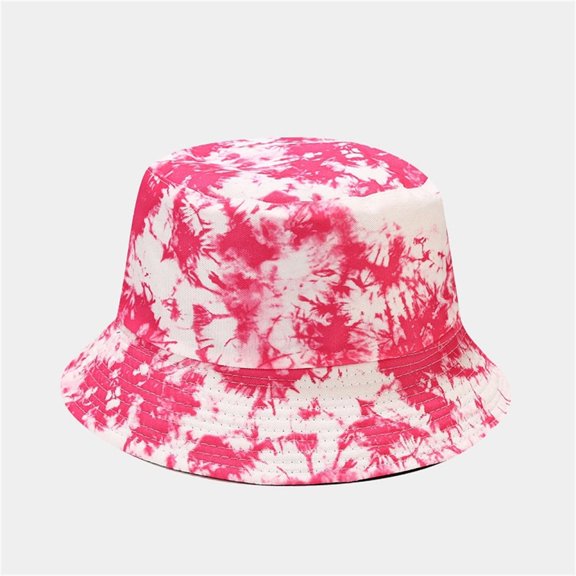 Trendy Tie Dye Fishing Hat for Women Men Portable And Storage Bag Fisherman Bucket Hat 3D Printed Pattern Colorful Double Basin Hat Outdoor Travel Summer Sun Hat Easy to Carry Visor