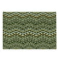 thumbnail image 1 of Zambia Cutting Board, Style Chevron Pattern Ornament Design, Decorative Tempered Glass Cutting and Serving Board, Large Size, Pale Caramel Yellow, by Ambesonne, 1 of 1