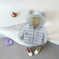 thumbnail image 3 of Hicidod Kids Winter Jackets Bear Ears Hooded Zipper Long Sleeve Warm Down Coats Cute Cartoon Printed Windproof Outwear Jacket, 3 of 7