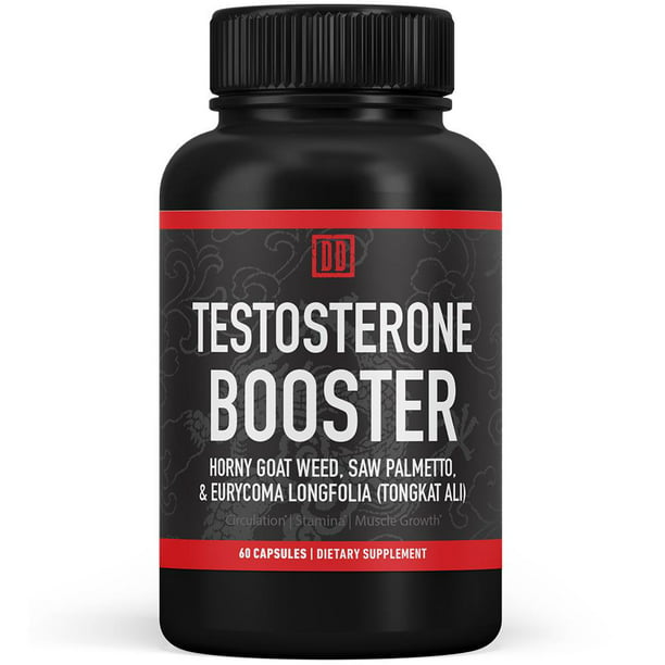 Testosterone Booster Supplement for Men 1489mg Extra Strength Horny Goat  Weed, Saw Palmetto, &amp; Tongkat Ali for Muscle Growth, Vascularity &amp; Energy -  Double Dragon Organics (60 Caps) - Walmart.com - Walmart.com