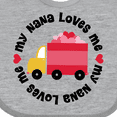 thumbnail image 4 of Inktastic My Nana Loves Me Valentine Boys or Girls Baby Bib, 4 of 4