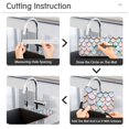 thumbnail image 5 of Yayeee Faucet Mat for Kitchen Sink 14.7" Diatomite Long Splash Guard Pad, Blue Shimmering Pattern, 5 of 7