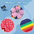 thumbnail image 3 of Pañal para perro hembra, 3 paquetes de pantalones sanitarios con tirantes para perros lavables y reutilizables, pañales fisiológicos, ropa interior menstrual para perros pequeños (L) Rojo Verde MX-0132414FYD, 3 of 5