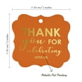 thumbnail image 7 of Inkdotpot Thank You For Celebrating With Us Bridal Shower-Baby Shower-Retirement-Wedding-Birthday Bottle Tag Real Gold Foil Favor Bracket Shape Hang Tags Pack Of 50, 7 of 7