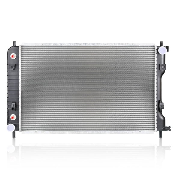 KT 13103 Compact 1-Row Aluminum Radiator, Silvery, Front-Fit Design for Efficient Cooling