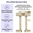 thumbnail image 4 of True Bariatric Full Electric Adjustable Hospital Bed – Ultra Low 9"-25" Height, Ultra Wide 36”-42”-48” Width, 80”-88” 750lbs, 4 of 7