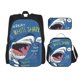 thumbnail image 1 of Fotbe Great White Shark Set Escolar 3 en 1 para Niños - Mochila Duradera con Lonchera Aislante y Estuche para Lápices - Mochila Escolar para Niños y Niñas, 1 of 7