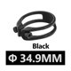 thumbnail image 2 of Abrazadera para tija de sillín de bicicleta de fibra de carbono yuxing 34,9 mm Ac Negro, 2 of 5