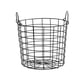 thumbnail image 1 of Cesta de almacenamiento de hierro Cesto de ropa Cesto de almacenamiento de artículos diversos Cesta de hierro para ropa Negro, 1 of 9