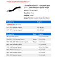 thumbnail image 2 of Lower Radiator Hose - Compatible with 1977 - 1990 Chevy Caprice Wagon 1978 1979 1980 1981 1982 1983 1984 1985 1986 1987 1988 1989, 2 of 2