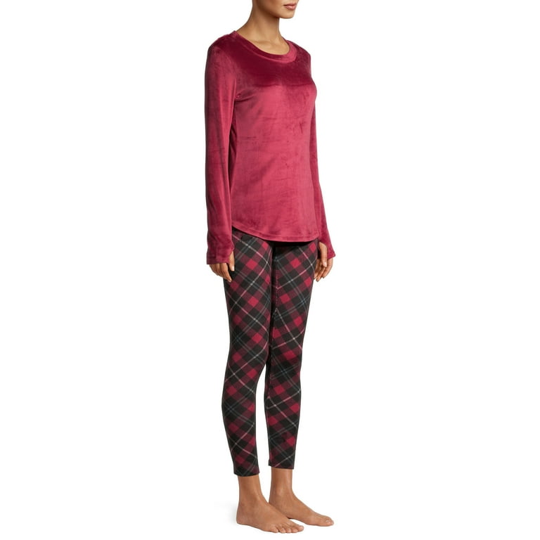 ClimateRight by Cuddl Duds Women's Stretch Fleece Base Layer Natural Rise  Thermal Leggings - Walmart.com