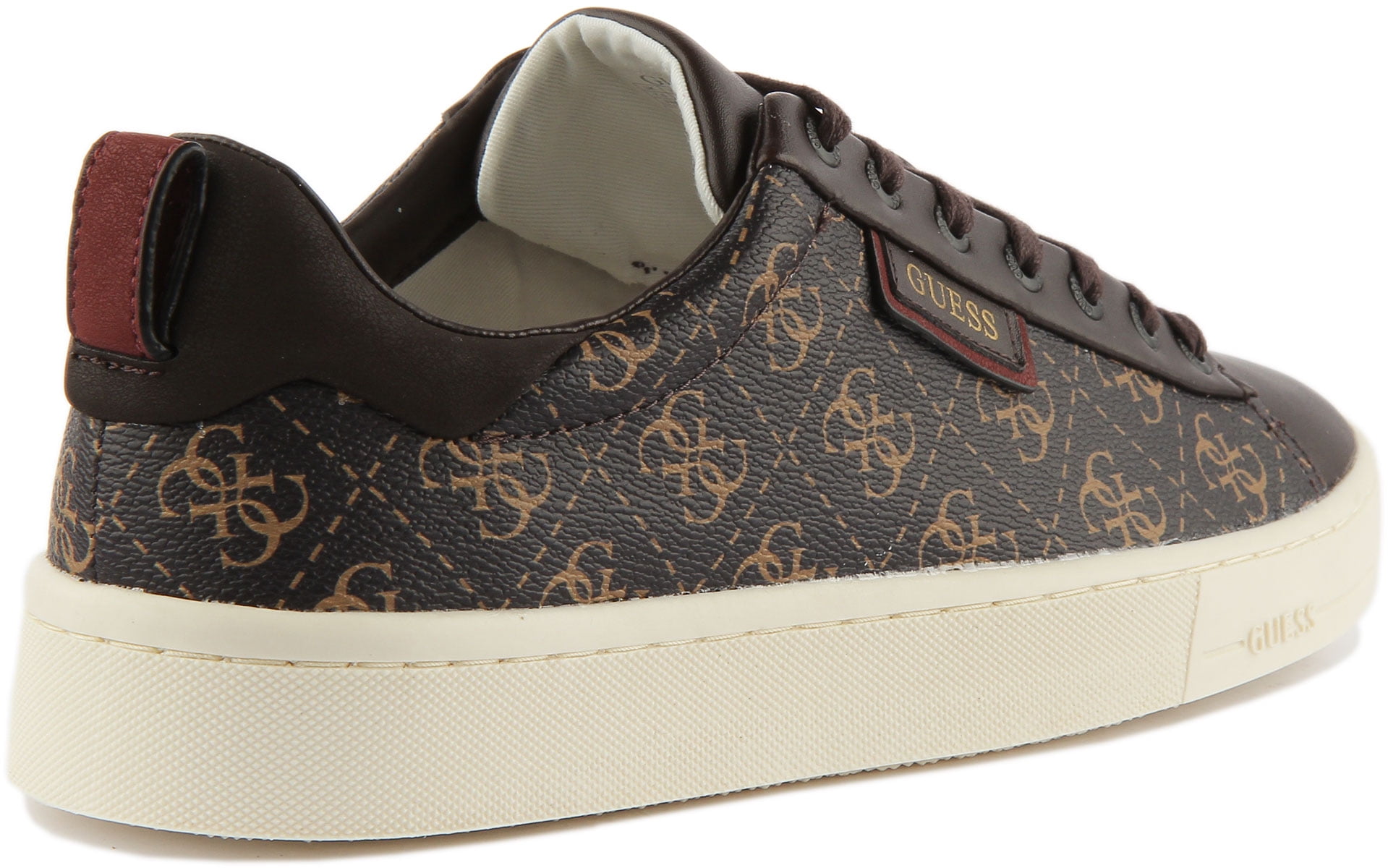Guess Vice Men's Lace Up 4G Logo Print Synthetic Trainers In Guess Vice Men's Lace Up 4G Logo Print Synthetic Trainers In