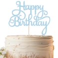 thumbnail image 1 of Decoración para tartas EONNCNT con purpurina azul claro para felicitación de cumpleaños, 1 of 6