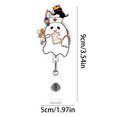 thumbnail image 3 of Pull-Tab Fastener-Hanging Decorations-Adorable Halloween Acrylic Badge Reel with Retractable and 360° Rotating Clip Perfect for Anyone, 3 of 9