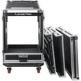 thumbnail image 2 of Sound Town 14U PA DJ Pro Audio Rack/Road ATA Case with 2U Drawer, 11U Slant Mixer Top, DJ Work Table, Casters, Pro Tour Grade (MR-DR14UT), 2 of 7