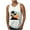 White, variant on ZCFZJW Men's Workout Tank Tops Mesh Gym Sleeveless Quick Dry Summer Tropical Palm Tree Print Bodybuilding Shirts Fitness Athletic Muscle Tee Black L