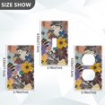 thumbnail image 7 of Yayeee Duplex Wall Plate 1-Gang 4.5"x2.7" Home Receptacle Light Switch Decorative Outlet Cover, Colorful Flowers, 7 of 7