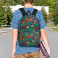 thumbnail image 4 of Easygdp red and green bow tie Mochila Ligera de 15 Pulgadas para Estudiantes, Mochila Cómoda para la Escuela y Viajes, Correas Ajustables, 4 of 6