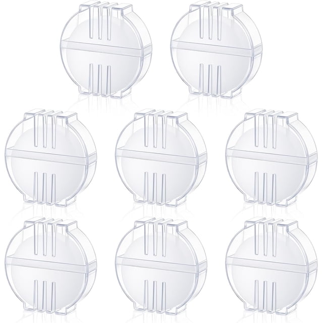 8 Pcs Beeswax for Thread, Thread Conditioner for Hand Sewing White Beeswax Block Set, Smooth Threads Wax with Plastic Case for Embroidery Quilting Cross-Stitch and Fabric Repair Crafting,White