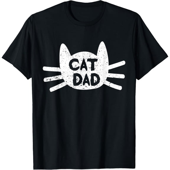 Men Kitty Daddy Papa Fathers Day Cat Dad T-Shirt