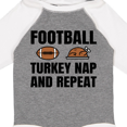 thumbnail image 4 of Inktastic Thanskgiving Football Turkey Nap and Repeat Boys or Girls Long Sleeve Baby Bodysuit, 4 of 5