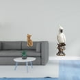 thumbnail image 2 of Escultura Decorativa De Resina De Un Gato O Loro. Figura Coleccionable Ideal Para Sala De Estar, Dormitorio, Entrada, Estantería, Escritorio O Mesa., 2 of 8