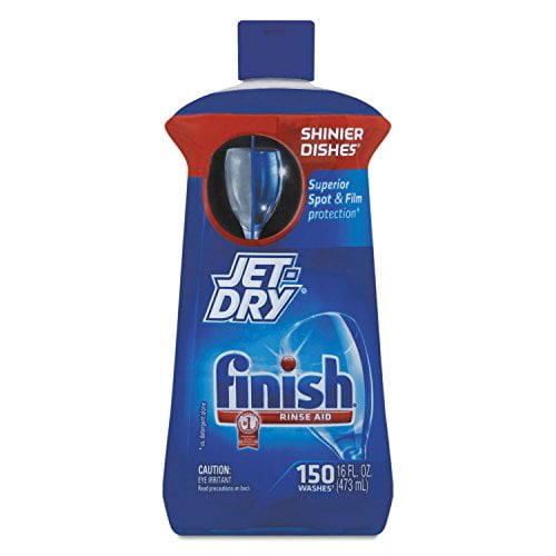 Finish Jet-Dry Agent de Rinçage, Agent de Rinçage pour Lave-Vaisselle et Agent de Séchage, 16 Fl Oz (Lot de 1)