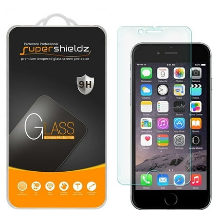 [1-Pack] Supershieldz for iPhone SE (2022, 3rd Gen) / iPhone SE (2020, 2nd Generation) / iPhone 8/7 (4.7 Inch) Tempered Glass Screen Protector, Anti-Scratch, Anti-Fingerprint, Bubble Free