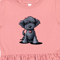 thumbnail image 4 of Inktastic Black Doodle Puppy Girls Toddler Dress, 4 of 5